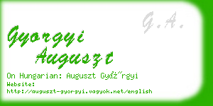 gyorgyi auguszt business card